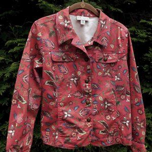 The Tog Shop Petites Stretchy Mauve Floral Print Jacket